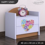 Nočna omarica Happy babies Srček iz rožic 04 SZN1